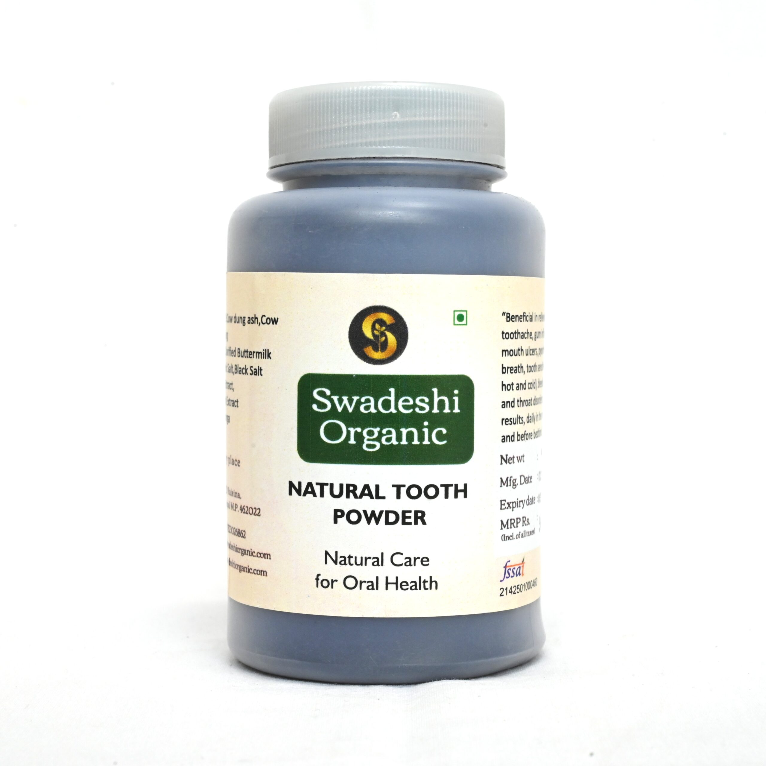 Natural Ayurvedic oral care tooth powder